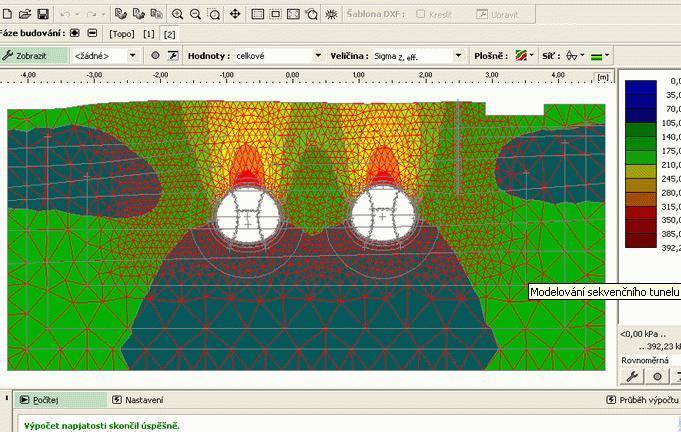 FEM model in GEO 5 software