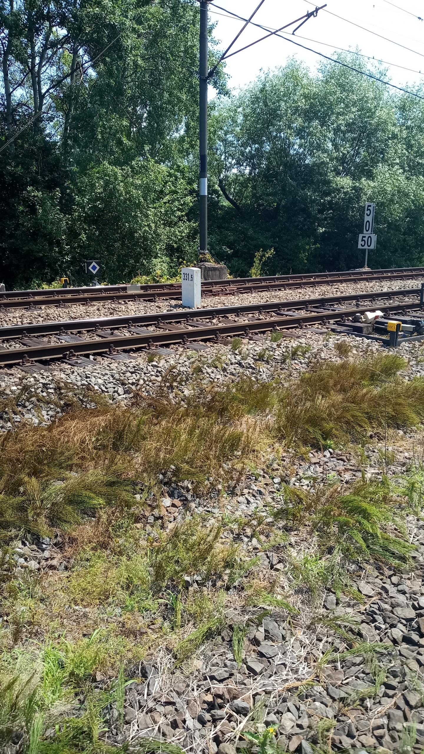 Thermal probe location near to a former railway stop Karviná-Darkov.