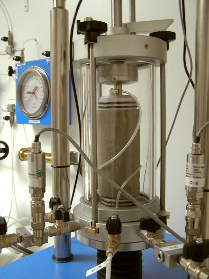 Testing of a sample of soil from a construction site