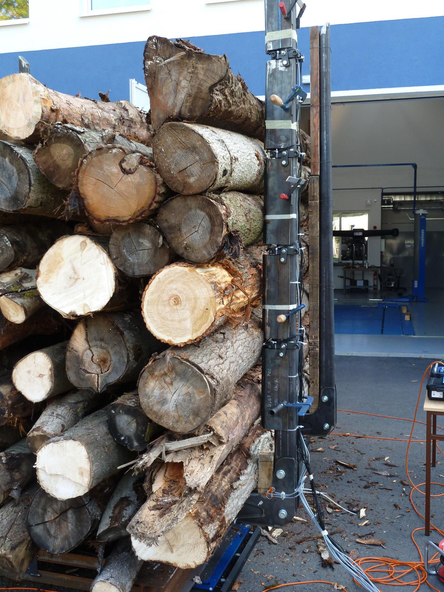 Zatěžovací zkouška oplenové konstrukce