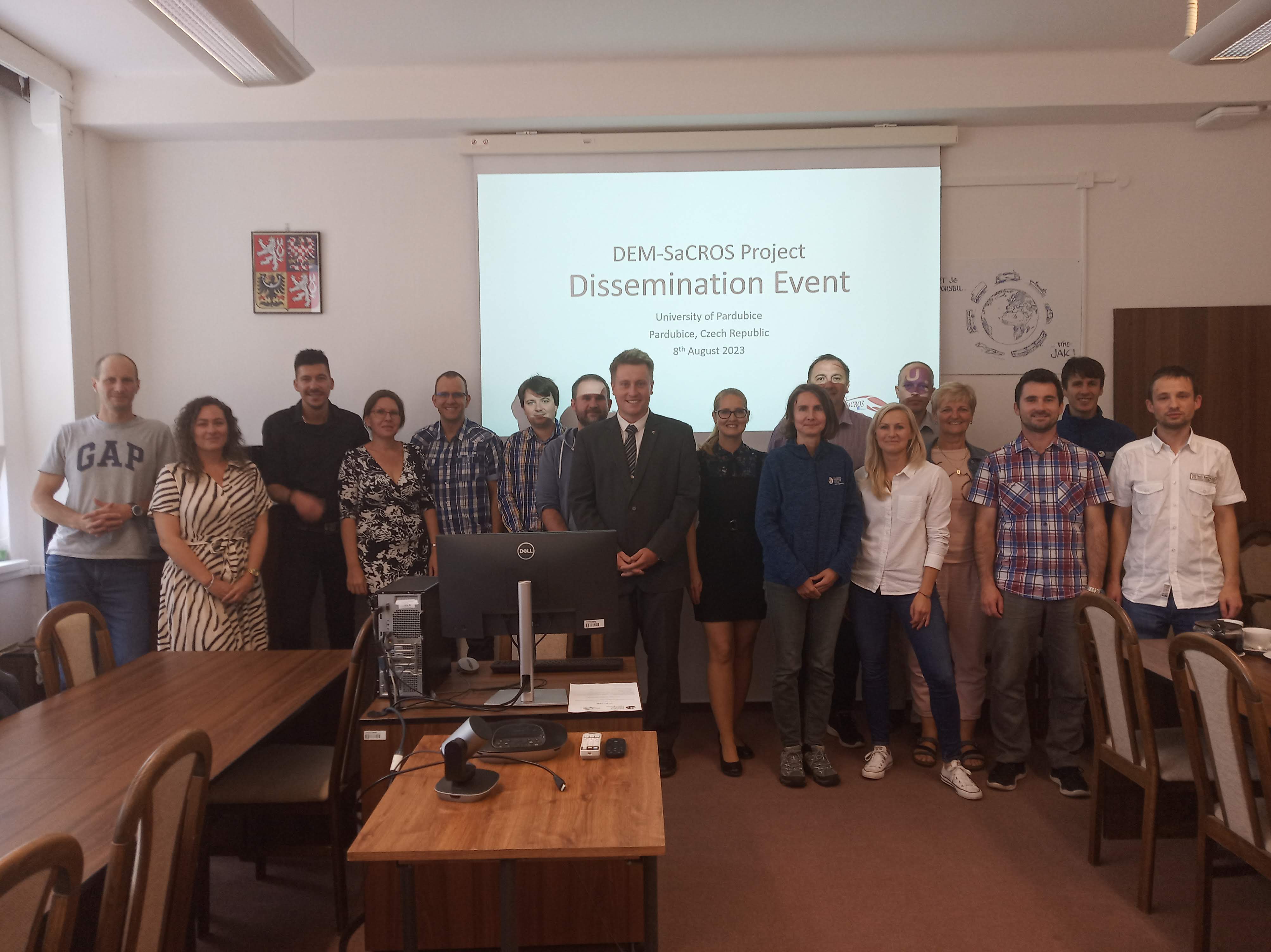 Účastníci semináře Dissemination Event v Pardubicích.